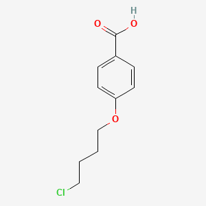 molecular formula C11H13ClO3 B8345293 4-(4-Chlorobutyloxy)benzoic acid CAS No. 163210-47-7