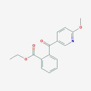 Ethyl 2-(6-methoxynicotinoyl)benzoate