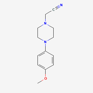 molecular formula C13H17N3O B8345331 1-(Cyanomethyl)-4-(4-methoxyphenyl) piperazine 