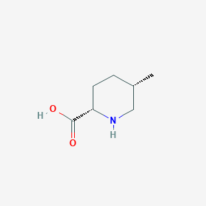 molecular formula C7H13NO2 B8345352 (2S*,5S*)-5-methylpiperidine-2-carboxylic acid 