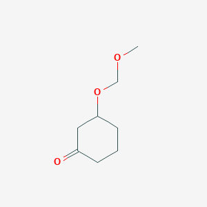 molecular formula C8H14O3 B8345359 5-(Methoxymethoxy)cyclohexanone 