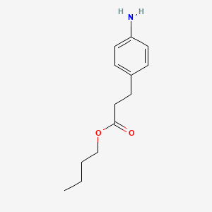 molecular formula C13H19NO2 B8345444 n-Butyl 3-(4-aminophenyl)-propionate 