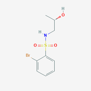 molecular formula C9H12BrNO3S B8345452 (S)-2-bromo-N-(2-hydroxypropyl)benzenesulfonamide 