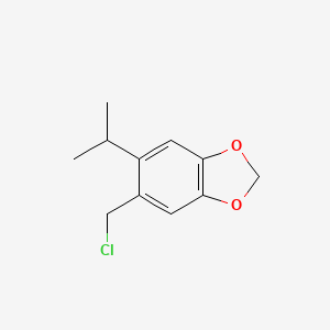 molecular formula C11H13ClO2 B8345466 5-Chloromethyl-6-isopropyl-1,3-benzodioxole 