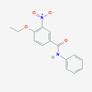 molecular formula C15H14N2O4 B8345491 4-ethoxy-3-nitro-N-phenylbenzamide CAS No. 228425-36-3