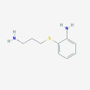 molecular formula C9H14N2S B8345592 2-(3-Aminopropylthio)-aniline 