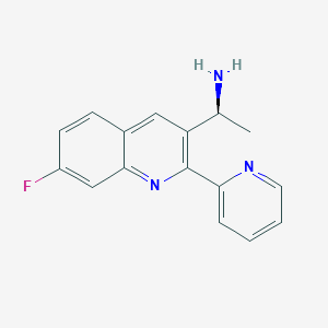 (S)-1-(7-fluoro-2-(pyridin-2-yl)quinolin-3-yl)ethanamine
