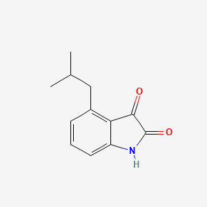 molecular formula C12H13NO2 B8345739 4-isobutyl-1H-indole-2,3-dione 