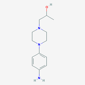 molecular formula C13H21N3O B8345755 1-[4-(4-Aminophenyl)piperazin-1-yl]propan-2-ol 