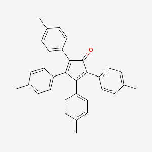 molecular formula C33H28O B8345811 2,3,4,5-Tetrakis(4-methylphenyl)-2,4-cyclopentadien-1-one 