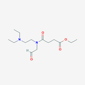 Ethyl 4-{[2-(diethylamino)ethyl](2-oxoethyl)amino}-4-oxobutanoate