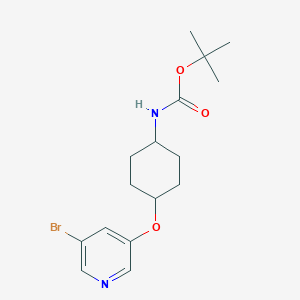 tert-Butyl (trans)-4-(5-bromopyridin-3-yloxy)cyclohexylcarbamate