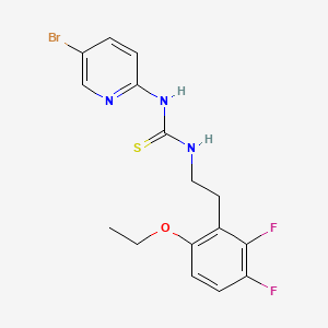 Thiourea, N-(5-bromo-2-pyridinyl)-N'-(2-(6-ethoxy-2,3-difluorophenyl)ethyl)-