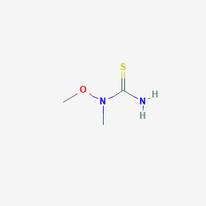 molecular formula C3H8N2OS B8345982 N-methoxy-N-methylthiourea 