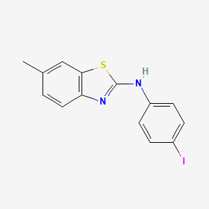 molecular formula C14H11IN2S B8346007 N-(4-iodophenyl)-6-methyl-1,3-benzothiazol-2-amine 