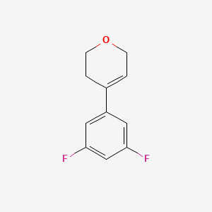 molecular formula C11H10F2O B8346021 4-(3,5-difluorophenyl)-3,6-dihydro-2H-pyran 