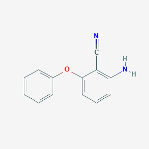 molecular formula C13H10N2O B8346028 2-Amino-6-phenoxybenzonitrile 