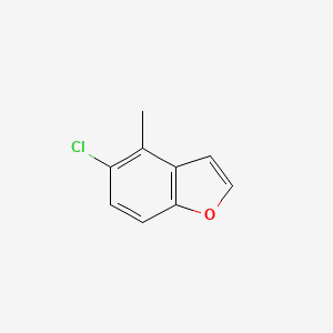 molecular formula C9H7ClO B8346045 5-Chloro-4-methyl-benzofuran 