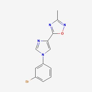 5-[1-(3-Bromo-phenyl)-1H-imidazol-4-yl]-3-methyl-[1,2,4]oxadiazole