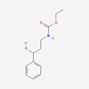 molecular formula C12H17NO3 B8346082 N-(3-hydroxy-3-phenylpropyl)urethane 