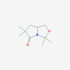 molecular formula C10H17NO2 B8346085 3,3,6,6-Tetramethyl-tetrahydro-pyrrolo[1,2-c]oxazol-5-one 