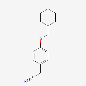 molecular formula C15H19NO B8346252 4-(Cyclohexylmethoxy)phenylacetonitrile 