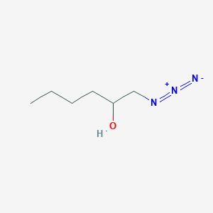 molecular formula C6H13N3O B8346276 2-Hydroxyhexylazide 