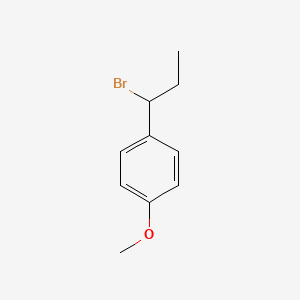 molecular formula C10H13BrO B8346585 p-(1-Bromopropyl)anisole CAS No. 536-44-7