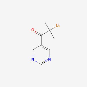 2-Bromo-2-methyl-1-(pyrimidin-5-yl)propan-1-one
