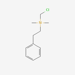 Chloromethyldimethyl-2-phenylethylsilane