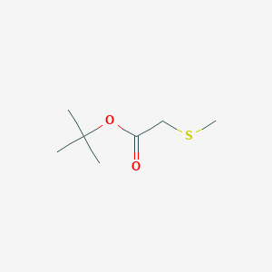 molecular formula C7H14O2S B8346628 Tert-butyl (methylthio)acetate 