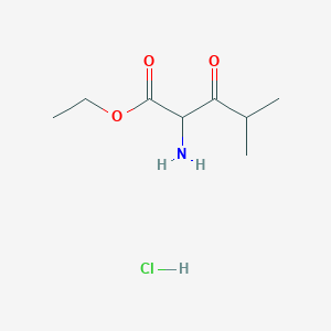 Ethyl 2-amino-4-methyl-3-oxopentanoate hydrochloride