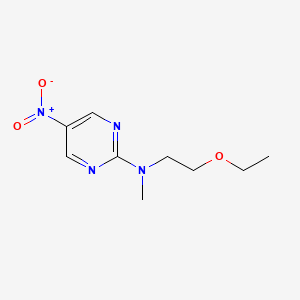 molecular formula C9H14N4O3 B8346708 (2-Ethoxy-ethyl)-methyl-(5-nitro-pyrimidin-2-yl)-amine 