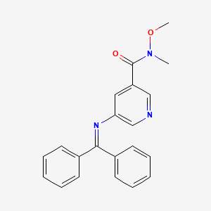 5-(diphenylmethyleneamino)-N-methoxy-N-methylpyridine-3-carboxamide