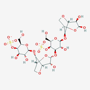 molecular formula C24H36O25S2-2 B083468 卡帕角叉菜胶 CAS No. 11114-20-8