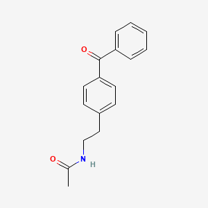 molecular formula C17H17NO2 B8346821 N-[2-(4-Benzoylphenyl)ethyl]acetamide 