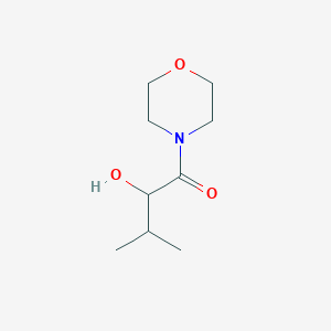 molecular formula C9H17NO3 B8346829 2-Hydroxy-3-methyl-1-morpholinobutan-1-one 