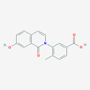 molecular formula C17H13NO4 B8346869 3-(7-Hydroxy-1-oxoisoquinolin-2(1H)-yl)-4-methylbenzoic acid 