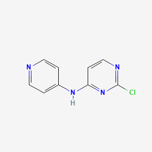 molecular formula C9H7ClN4 B8346902 2-chloro-N-pyridin-4-ylpyrimidin-4-amine 