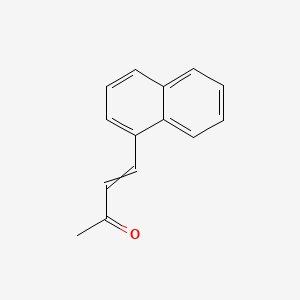 molecular formula C14H12O B8346928 4-(1-Naphthalenyl)-3-buten-2-one 