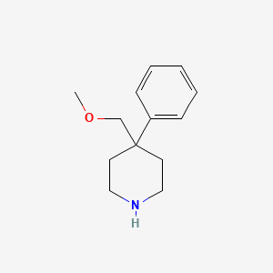 molecular formula C13H19NO B8346958 4-(Methoxymethyl)-4-phenylpiperidine 
