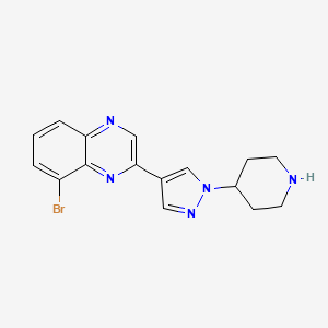 8-Bromo-2-(1-piperidin-4-yl-1H-pyrazol-4-yl)-quinoxaline