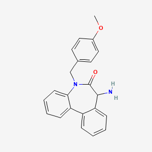 7-Amino-5-(4-methoxybenzyl)-5,7-dihydro-6H-dibenzo[b,d]azepin-6-one