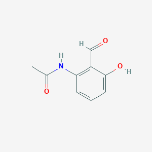 molecular formula C9H9NO3 B8347067 2-Acetylamino-6-hydroxybenzaldehyde 