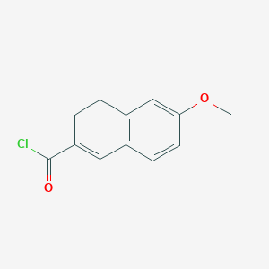 molecular formula C12H11ClO2 B8347115 7-Methoxy-1,2-dihydro-3-naphthoyl chloride 