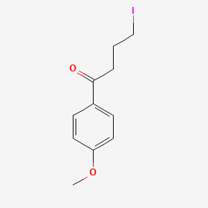 molecular formula C11H13IO2 B8347158 4-Iodo-1-(4-methoxyphenyl)-1-butanone 