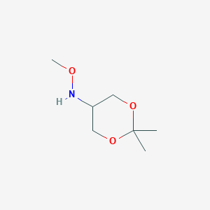 molecular formula C7H15NO3 B8347208 2,2-Dimethyl-1,3-dioxan-5-yl-methoxyamine 