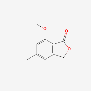 molecular formula C11H10O3 B8347228 7-Methoxy-5-vinyl-2-benzofuran-1(3H)-one 