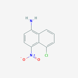 molecular formula C10H7ClN2O2 B8347243 1-Amino-5-chloro-4-nitronaphthalene 