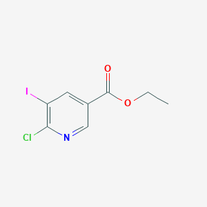 molecular formula C8H7ClINO2 B8347252 Ethyl 6-chloro-5-iodonicotinate 